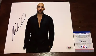 Vin Diesel Fast And The Furious Guardians Of The Galaxy Signed 8x10 Photo PSA A • $499.99