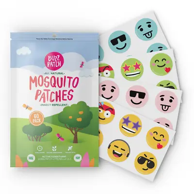£19.50 • Buy Buzz Patch Mosquito/ Midges / Sandflies Repellent Patches - Baby/pet Safe New
