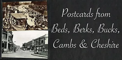 £0.99 • Buy Vintage Original ☆ BEDS / BERKS / BUCKS / CAMBS / CHESHIRE ☆ Postcards