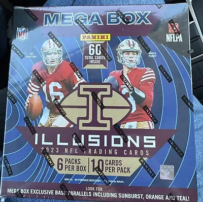 2023 Illusions Football Mega Box Factory Sealed Orange/Teal Sunburst Sealed • $55.99