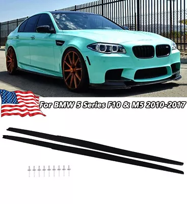 M Performance 2X Paint Side Skirts Extension For BMW 5 Series F10 & M5 2010-2017 • $124.99