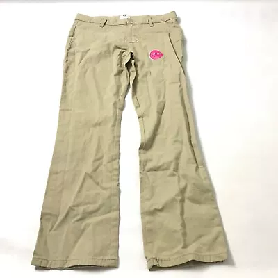 £11.75 • Buy Childrens Place Girls Flat Front Chinos Adjustable Size 12 Slim Plus Beige New 