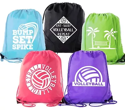 Mato & Hash Adult And Child Volleyball Drawstring Backpacks Bags • $7.99