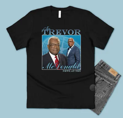 Sir Trevor McDonald Homage T-shirt Tee Funny UK TV Legend Icon Gift News 90's • £11.99