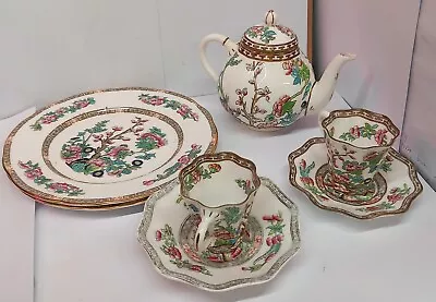 Vintage Coalport Indian Tree Design Leadless Glaze Miniature Tea Set (Reesway) • £11.99