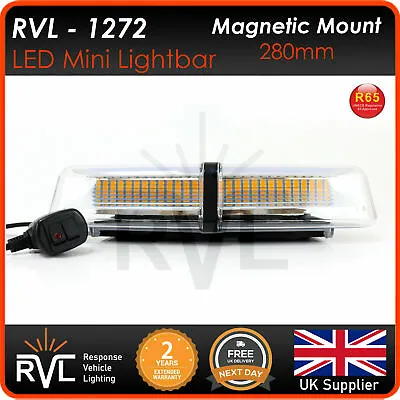 £35.95 • Buy RVL-1272-MAG Magnetic Amber LED Mini Light Bar Flashing Warning Beacons 12/24V