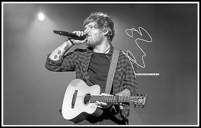 Ed Sheeran Autographed Cotton Canvas Image. Limited Edition (ES-302) • £9.59