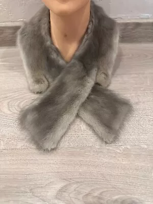 Grey Mink Fur Stole Size O/S • $41