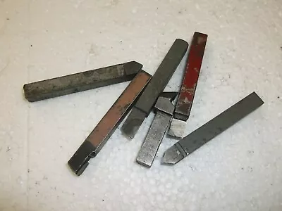 This Is A LOT OF 6 NEW&US CARBIDE LATHE TOOL BITS 1/4  SQ BITS DIFFERENT POINTS • $30