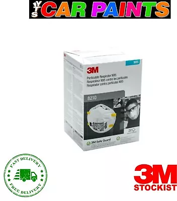 3M Particulate Respirator 8210 Box Of 20 Masks • £19.95