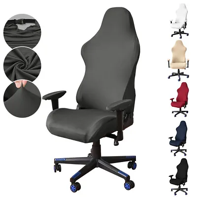 Gaming Chair Cover Universal Stretch Office Computer Racing Seat Cover Protector • £10.31