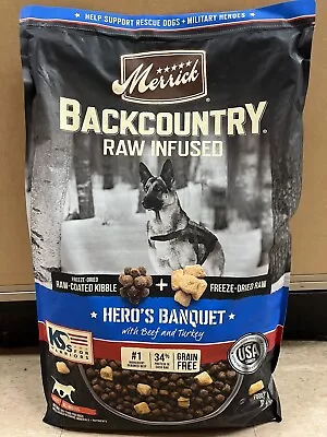 Merrick Backcountry Freeze-Dried Raw Hero's Banquet Recipe Dry Dog Food 20 Pound • $74.99