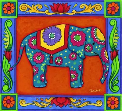 Ceramic Backsplash Tile Mural Wild Animal Kitchen/Bathroom - Mosaic Elephant • $72