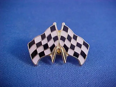 Motorcycle Moto Cross Checkered Flag Jackethat Pin/tie Tack From New Old Stock  • $18.79