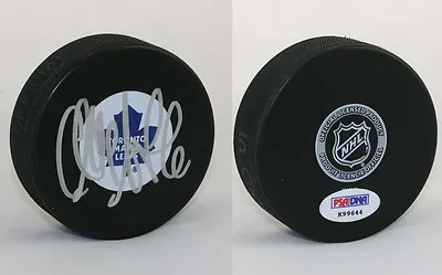 Clarke MacArthur SIGNED Toronto Maple Leafs Logo Puck PSA/DNA AUTOGRAPHED • $80