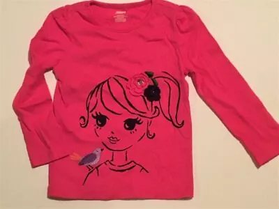 Gymboree STYLISH CORGI/FALLING FOR FEATHERS Vibrant Fuchsia Top ~ Sz 5 ~ NWT! • $10.99