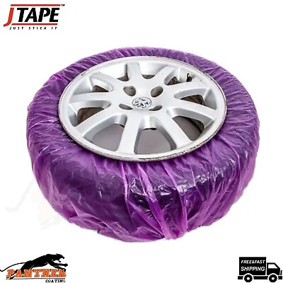 J TAPE MASKING SYSTEM WHEEL FILM ALLOY WHEEL 4 X PAINT ABSORBENT COVERS J TAPE • £12.65