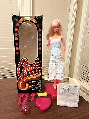 Vintage 1979 Mego Candi Hair/Makeup Doll 18-Inch With Box Incomplete Box Dents • $69.99