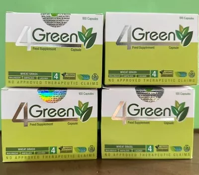 4 Green Food Supplement Capsules 4Green Contain Wheat Grass Malunggay Ampalaya • $45