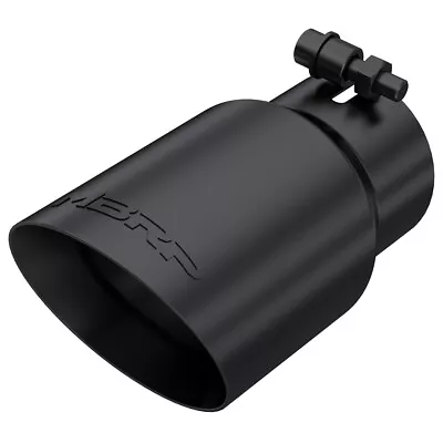 MBRP T5122BLK Stainless Steel Black Angled Round 4 Inch Universal Exhaust Tip • $91.29