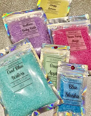 Simmering Granules Crystals Highly Scented Sizzlers For LOW HEAT Wax Burners • £3.79