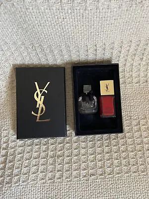 £21.50 • Buy Yves Saint Laurent Mon Paris Eau De Parfum 7.5ml & La Laque Rouge Gift Set - NEW