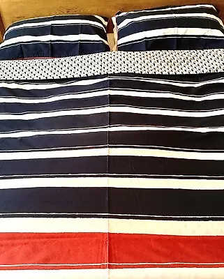 Joules Galley Grade Stripe Super King Duvet Cover & 2 Pillow Cases. New • £65