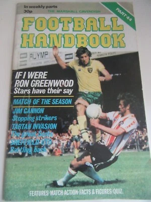 £3.49 • Buy THE MARSHALL CAVENDISH FOOTBALL HANDBOOK PART 44 Good Condition