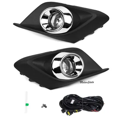 Fit For 2014-2016 Mazda 3 Fog Lights Clear Lens Bumper Lamps Kit • $49.89