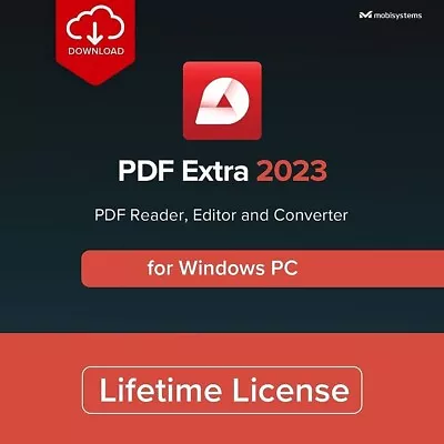 MobiSystems PDF Extra Professional PDF Editor  1 PC Lifetime 5 GB Cloud Storage • £80.39