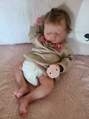 OOAK/Hybrid Reborn Baby Doll Martin Asleep By Bountiful Baby • $685