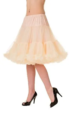 £29.99 • Buy Champagne Rockabilly 20 Inches Super Soft 1950's Light Petticoat BANNED Apparel