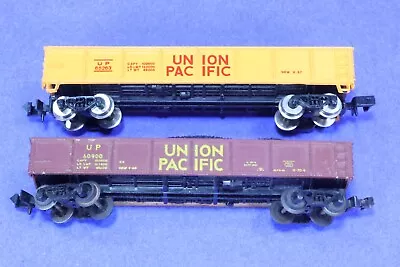 Lot Of 2 N Scale Union Pacific Gondola Cars W/ Coal Loads • $17.99