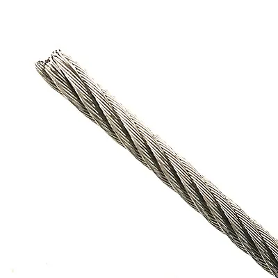 Custom Cut 1ft-70ft Stainless Steel 304 3/32in Core 7x19 Construction Cable Rope • $16