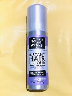 Pastel Perfect INSTANT HAIR COLOUR WASH OUT SPRAY SWEET LILAC 75ml X 2 Bottles • £6