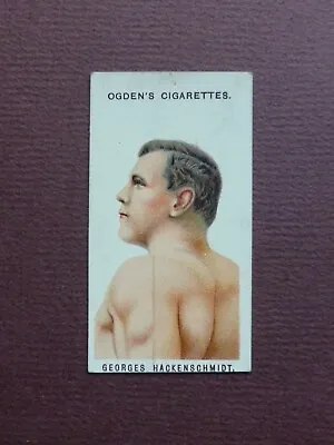 1908 Ogden's Cigarettes - Pugilists & Wrestlers - GEORGES HACKENSCHMIDT - No. 16 • £59.95