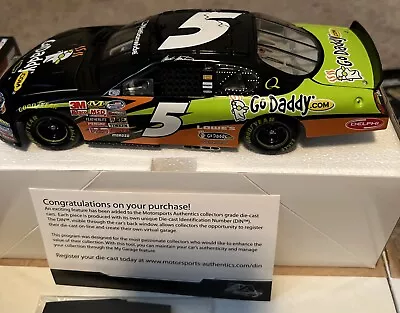 Mark Martin #5 GoDaddy.com 2008 1/24 Chevy Monte Carlo Action Platinum • $16