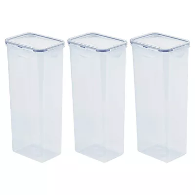 3x Lock & Lock Classic Stacking Food Grade Storage Container Pasta Box Tall 2L • $45.90