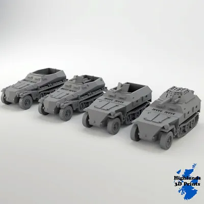 SDKFZ 250 Half Track WW2 Tabletop Gaming 3D Print • £12.99