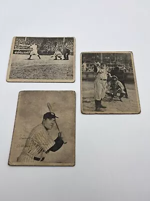 Vintage Set 3 Swell Bubble Gum Photographs From The Movie Babe Ruth Story Cards • $85