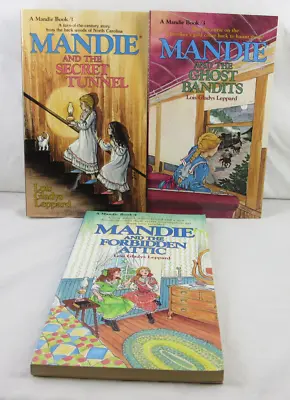 MANDIE #1 3 4 * Lis Gladys Leppard * 1983 Paperback Book - Bethany House Lot • $8.76