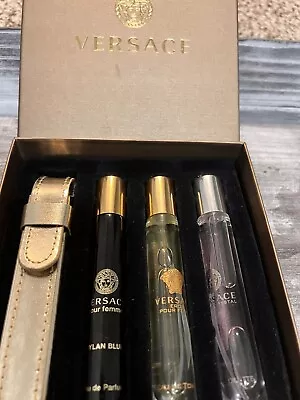 Versace Perfume Set - New In Box (4 Pieces 3 Perfumes 1 Case) • $27.50