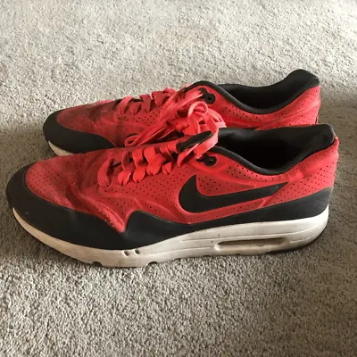 Nike Air Max 1 Ultra Moire Rio Anthracite Red Black Mens Size 12 • $32
