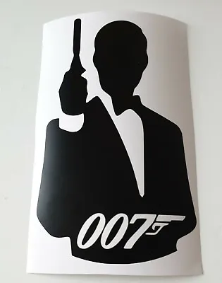 007 James Bond Sticker Vinyl Decal Wall Decor Door Glass Car 007 Craft Gift Diy  • £2.40