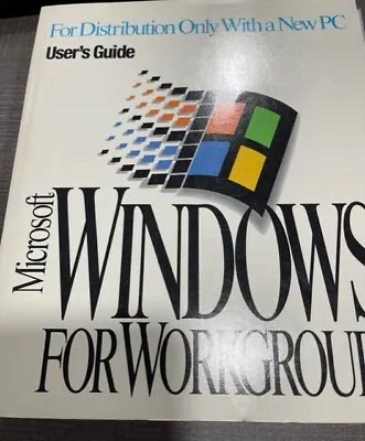 1993 Microsoft Windows Ver 3.1 For Work Group Add-On & Users Guide Manual • $11.99