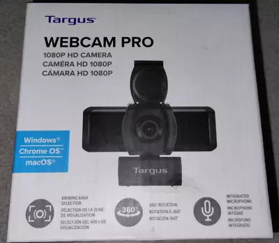 Targus Webcam Pro 1080P HD Camera Windows - Chrome Os - Mac Os (A) • $12.89