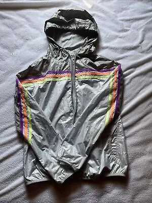 $8.99 • Buy ⚡️Adidas Rain Jacket Women’s Size S Grey Zip Hooded