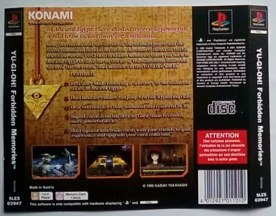 ***BACK INLAY ONLY*** Yu-Gi-Oh Forbidden Memories Playstation One 1 PSOne PS1 PS • £5.95