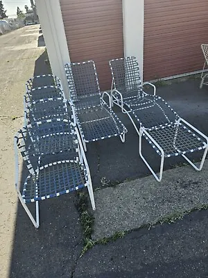 Brown Jordan Patio Furniture 7 Pieces 4Chairs 2 Lounge Chairs 1 Table • $1400
