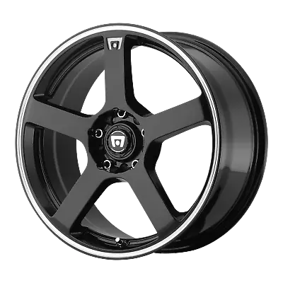 17x7 Motegi MR116 Black Machined Flange Wheels 5x112/5x4.5 (40mm) Set Of 4 • $695.40